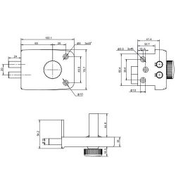 Замок накладной APECS R03-C-GR (аналог ЗН1-1 КЗ)