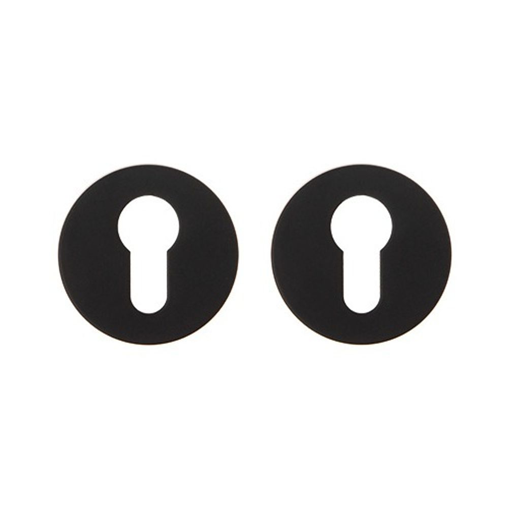 Накладки цилиндровые Code Deco Slim DP-C-40-BLM черный матовый