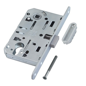 Замок межкомнатный под цилиндр AGB MEDIANA POLARIS B06103.50.34.640 (мат.хром) (скин) /60163/