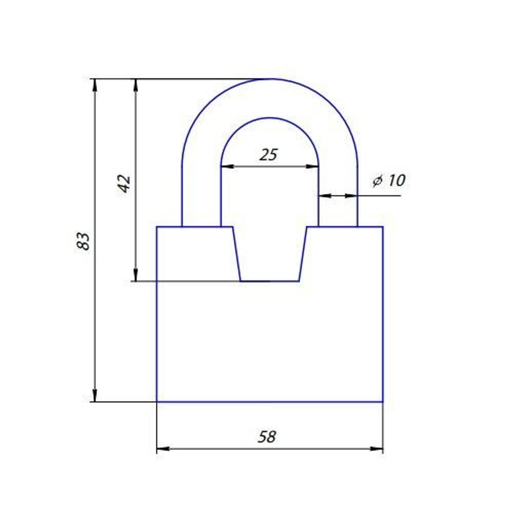 Замок навесной APECS PD-47