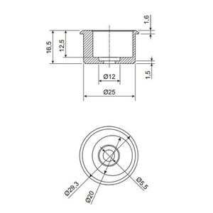 Эксцентрик APECS AE-01-25/20-A-M
