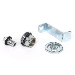 Замок мебельный MS-7055-18-3 N без ключа, ригель изогнут на 50,7мм