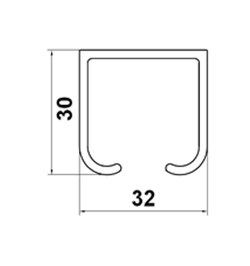 Направляющая шина А-4, длина 4м