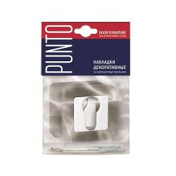 Накладка под цилиндр PUNTO ET QR SN/CP-3 мат.никель/хром /34763/
