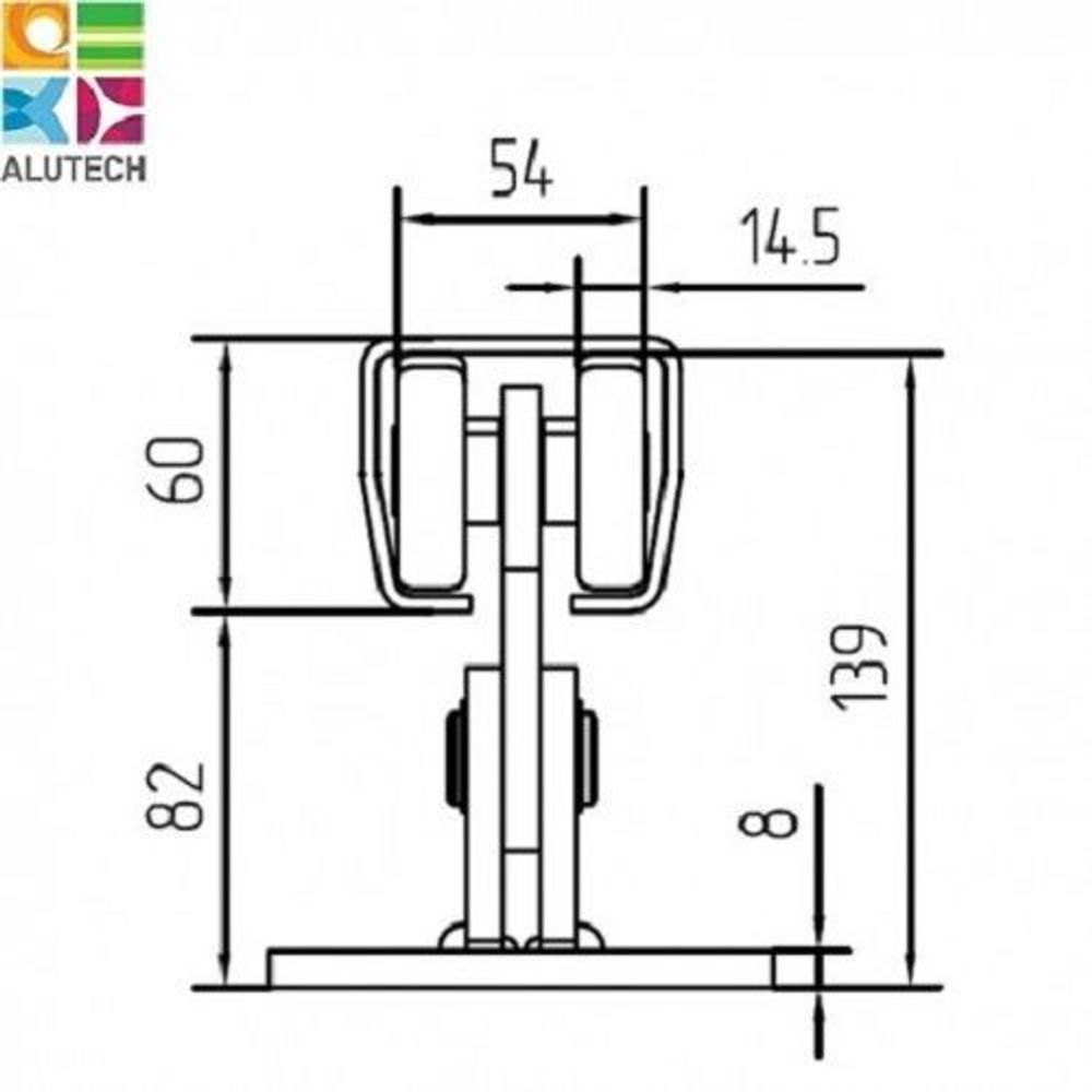 Опора роликовая SGN.01.150 (1шт)