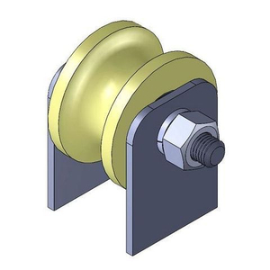 Ролик капролон d-50 под трубу на пластинах