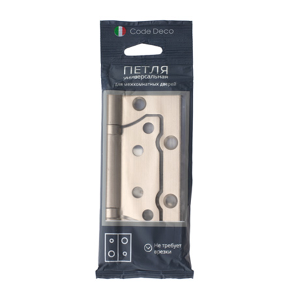 Петля накладная Code Deco 100x75x2,5 B2 AB бронза