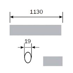 Горизонтальная перекладина ISEO (1130 мм красн)