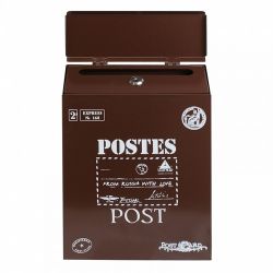 Ящик почтовый АЛЛЮР №3010 шоколадно-коричневый