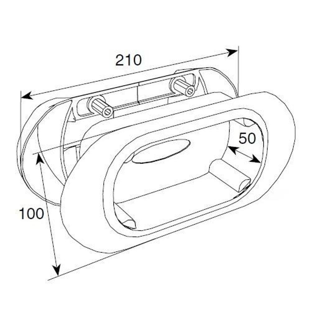 Универсальная ручка и ступенька из ПВХ DH25132LG