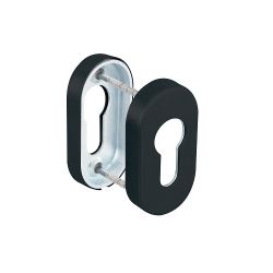Накладка под цилиндр FUARO DSS-02P-ET black (нержавейка 201) /60359/