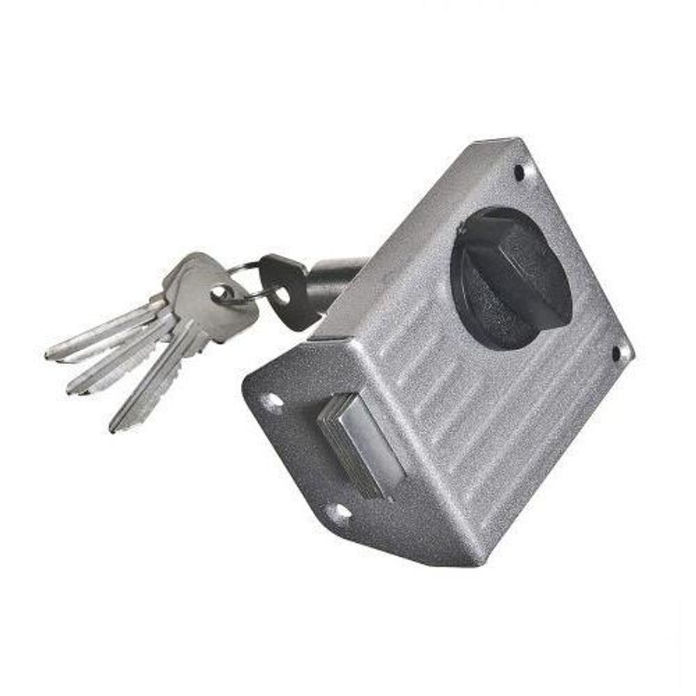 Замок накладной ЗЕНИТ ЗН1-2 серебро /35427/