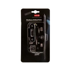 Замок межкомнатный AGB WC MEDIANA EV B01102.50.93.567 (черный) /36549/