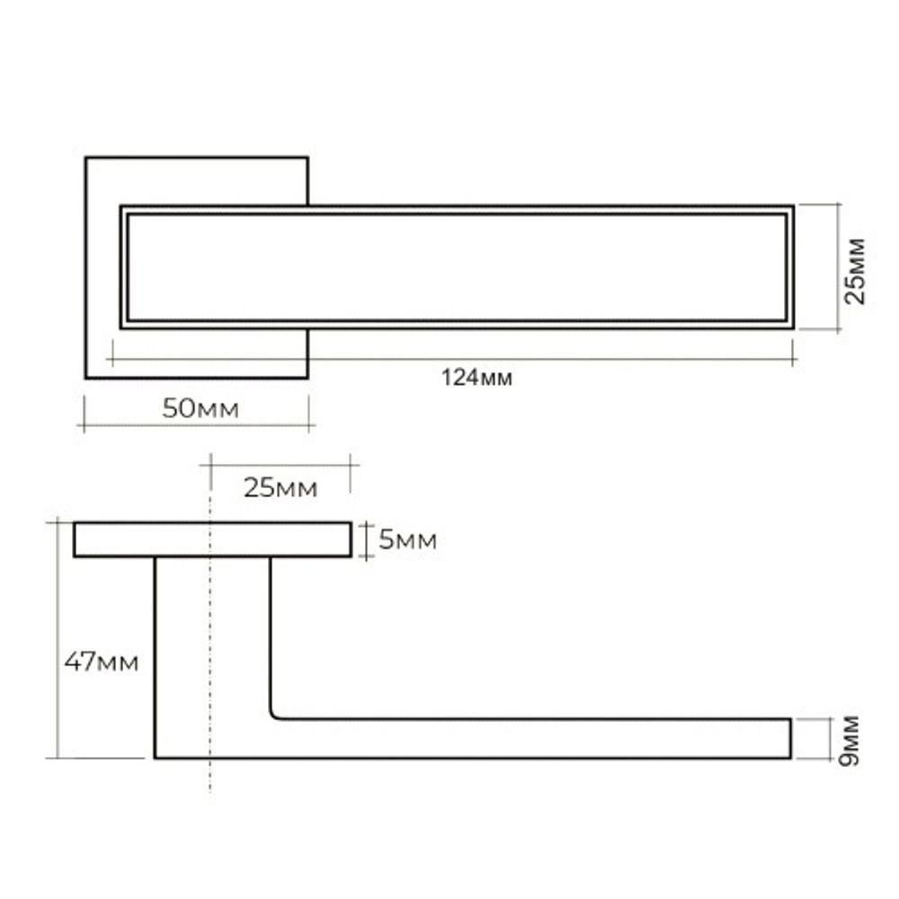 Ручка раздельная ABRISS R50.120 CP/WH хром/белый