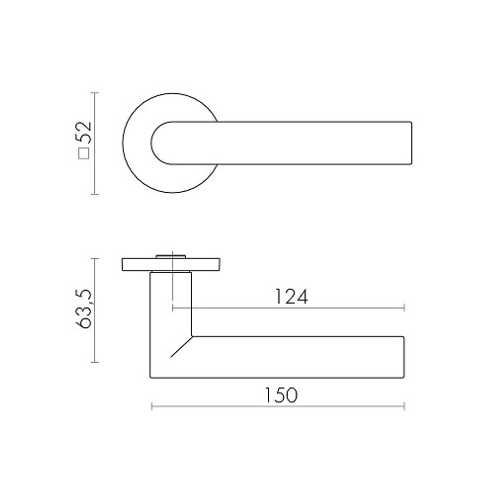 Ручка раздельная FUARO BARREL SLR SSC-16 сатин.хром /46851/
