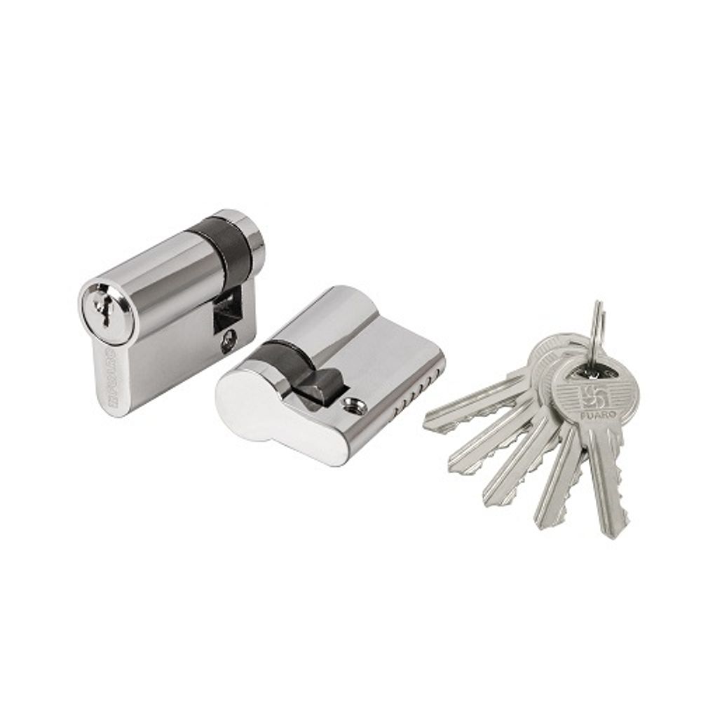 Цилиндровый механизм FUARO 100 ZA 50 (5+10+35) CP хром 5 кл. /59319/