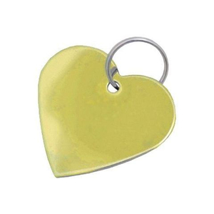 Брелок для гравировки - Сердечко золото АЛЛЮР