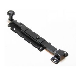 Задвижка дверная НОЭЗ Декор ЗД-150-SL черный матовый