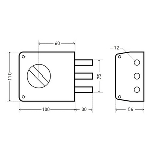 Замок накладной АЛЛЮР ЗН1-2-3+ (Форт+)