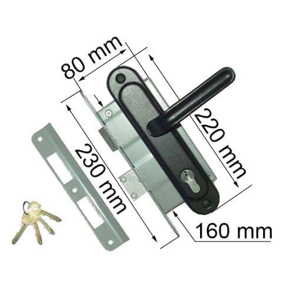 Замок врезной МОТОР СИЧ Ф6 ЗВ7 (МЕДЬ)