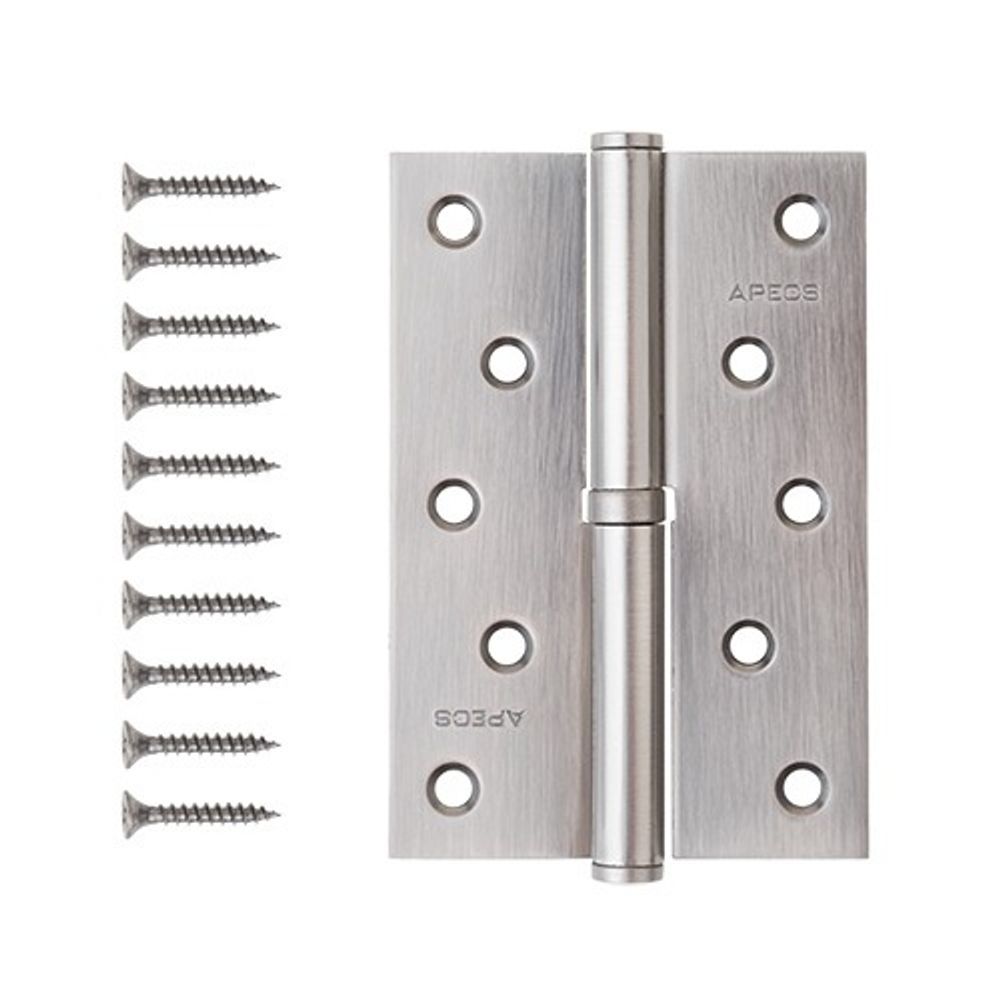 Петля дверная APECS 120x80-B Steel GRF R графит правая (1шт)