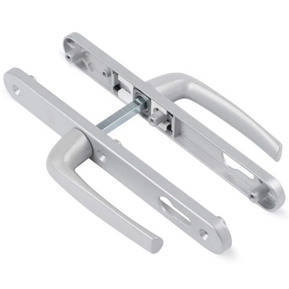 Комплект ручек на планке DORMA bremen 92/30/8мм серый (RAL 9006)