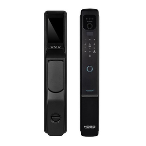 Замок врезной электронный Hogo V05 с распознаванием лица, черный /60803/