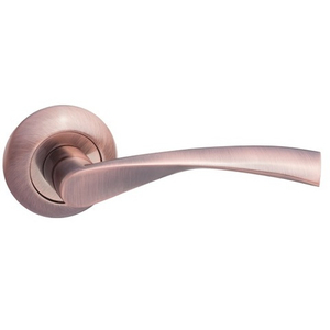 Ручка дверная RENZ 10-08 AC "Парма" (медь античная)