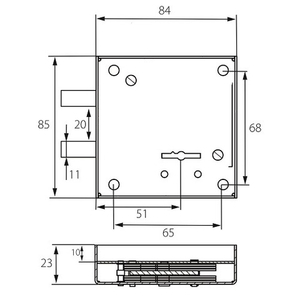 Замок сейфовый LEKSA 5082 (тип САМ) 5кл.