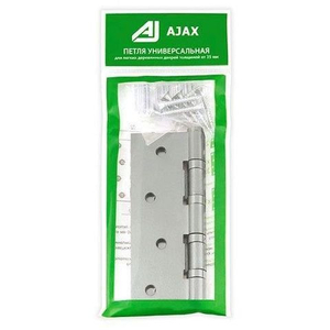 Петля универсальная AJAX 4B/P 100x70x2 SN мат.никель /38121/ (1 шт)