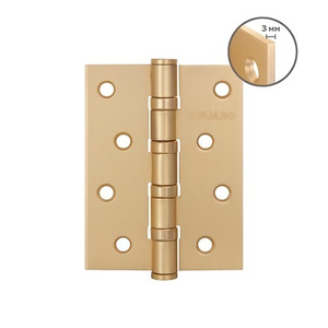 Петля дверная универсальная FUARO HEAVY IN4400U 100х75х3 мм SSG сатин.золото /46515/ (1шт)