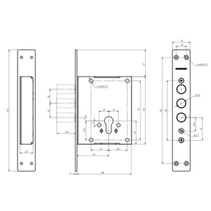 Замок врезной ГАРДИАН 102.01Т (б/ц)
