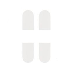 Комплект накладок для скрытой петли AGB ECLIPSE E30200.12.91 3.0 белый (4шт.)