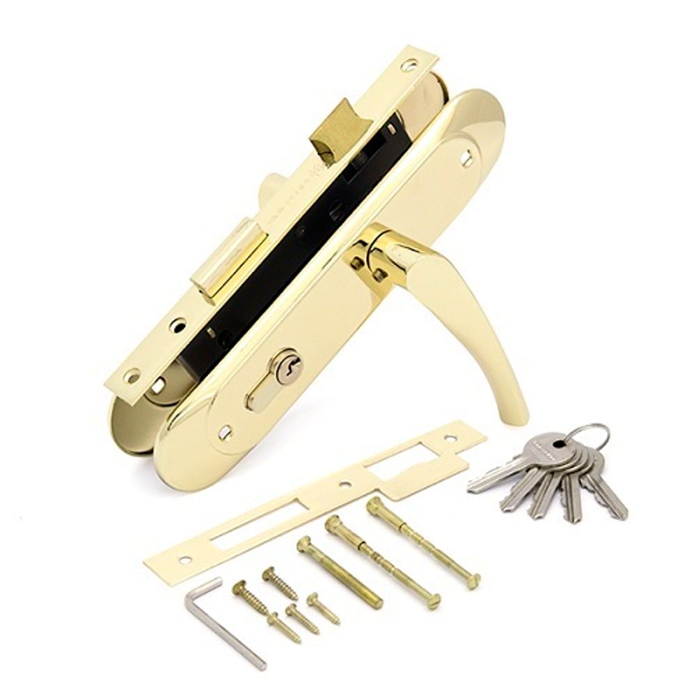 Замок врезной с ручками PALLADIUM ЗВ-1703 GP золото