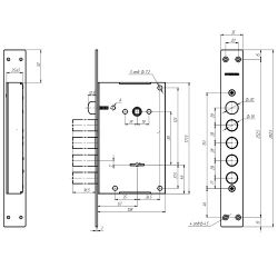 Замок врезной ГАРДИАН 100.11Т 4 кл. (ЗК.503Н)