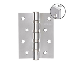 Петля дверная универсальная FUARO HEAVY IN4400U 100х75х3 мм CP хром /46505/ (1шт)