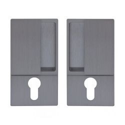 Ручка для раздвижных дверей AGB WAVE под цилиндр B30003.01.32 (мат.хром)