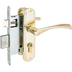 Замок врезной АЛЛЮР ЗВ4-103 GP латунь