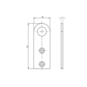 Пробой-ушко прямое КУНГУР 18х50 цинк (1 шт)