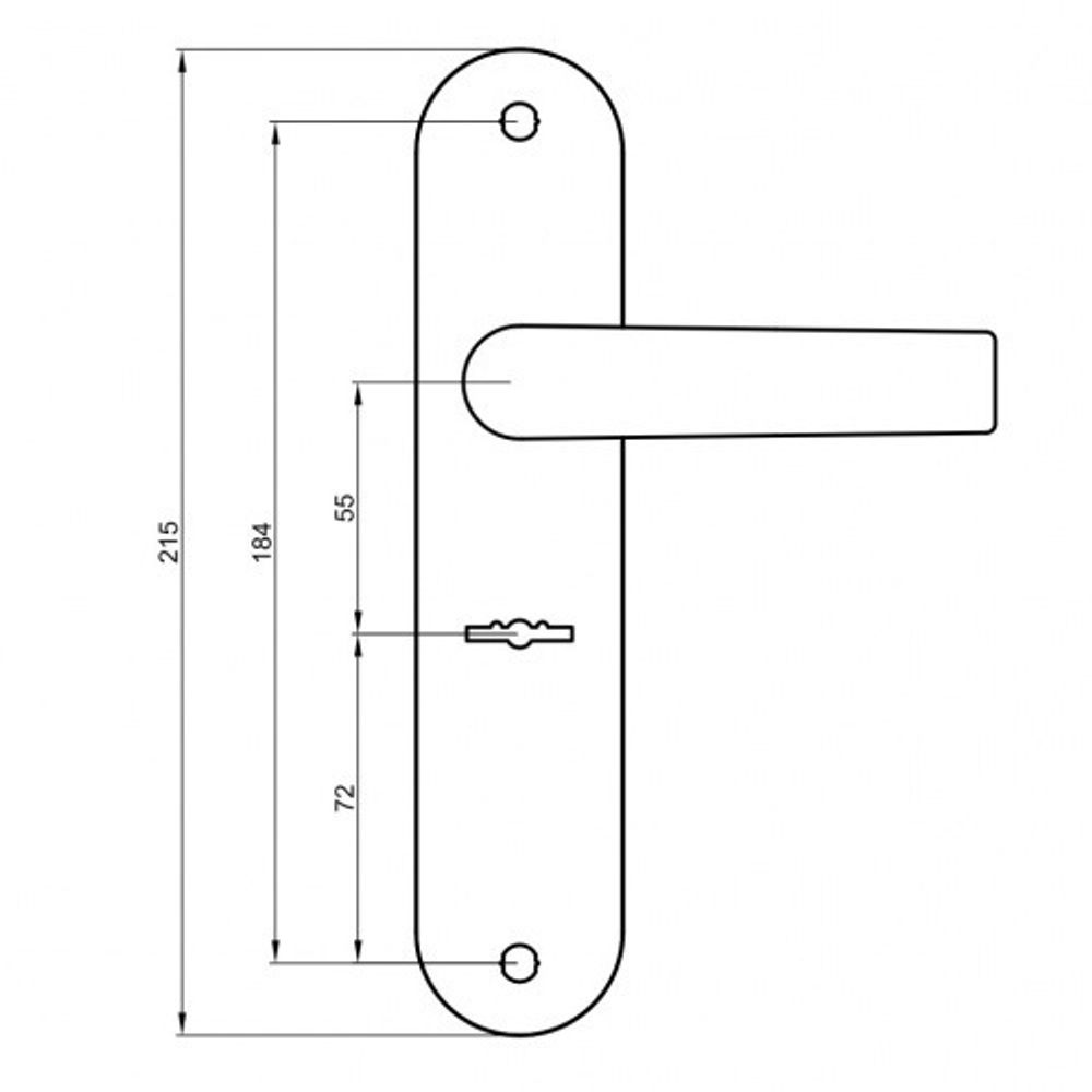 Ручки на планке BORDER 70073 РФ61-002 ( к ЗВ9-6, ЗВ9-8)