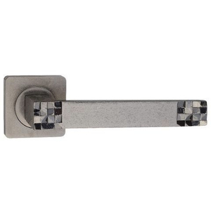 Ручка дверная RENZ 77-02 SL "Марелла" (серебро античное)