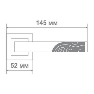 Ручка дверная Leo Z0-02211 CPB хром/черный