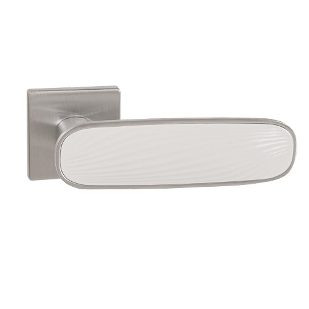 Ручка раздельная PUNTO SHADE EST.Q52 SSC/WH-16 сатин.хром/белый /60439/