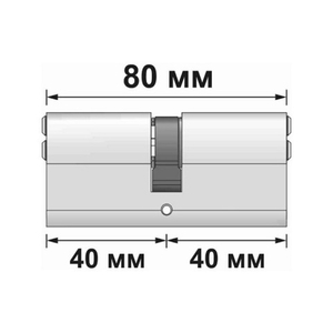 Цилиндровый механизм FUARO G-PRO500/80 mm (35+10+35) SSC сатин. хром 5 кл. /64207/