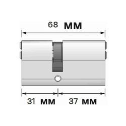 Цилиндровый механизм APECS SM-68 (31/37) G золото