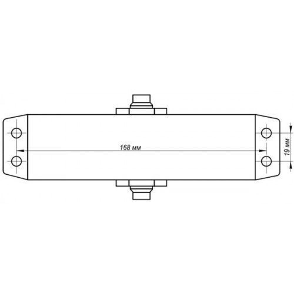 Доводчик дверной NOTEDO DC-100 white белый (100 кг)