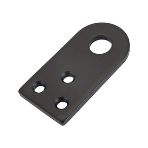 Проушина усиленная ДОМАРТ 80х40 прямая (толщ. 5мм) (черный)