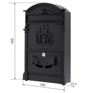 Ящик почтовый АЛЛЮР №4010 черный