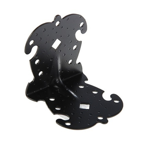 Уголок крепёжный фигурн. НОЭЗ УКФ 105-105-100-У черный матовый