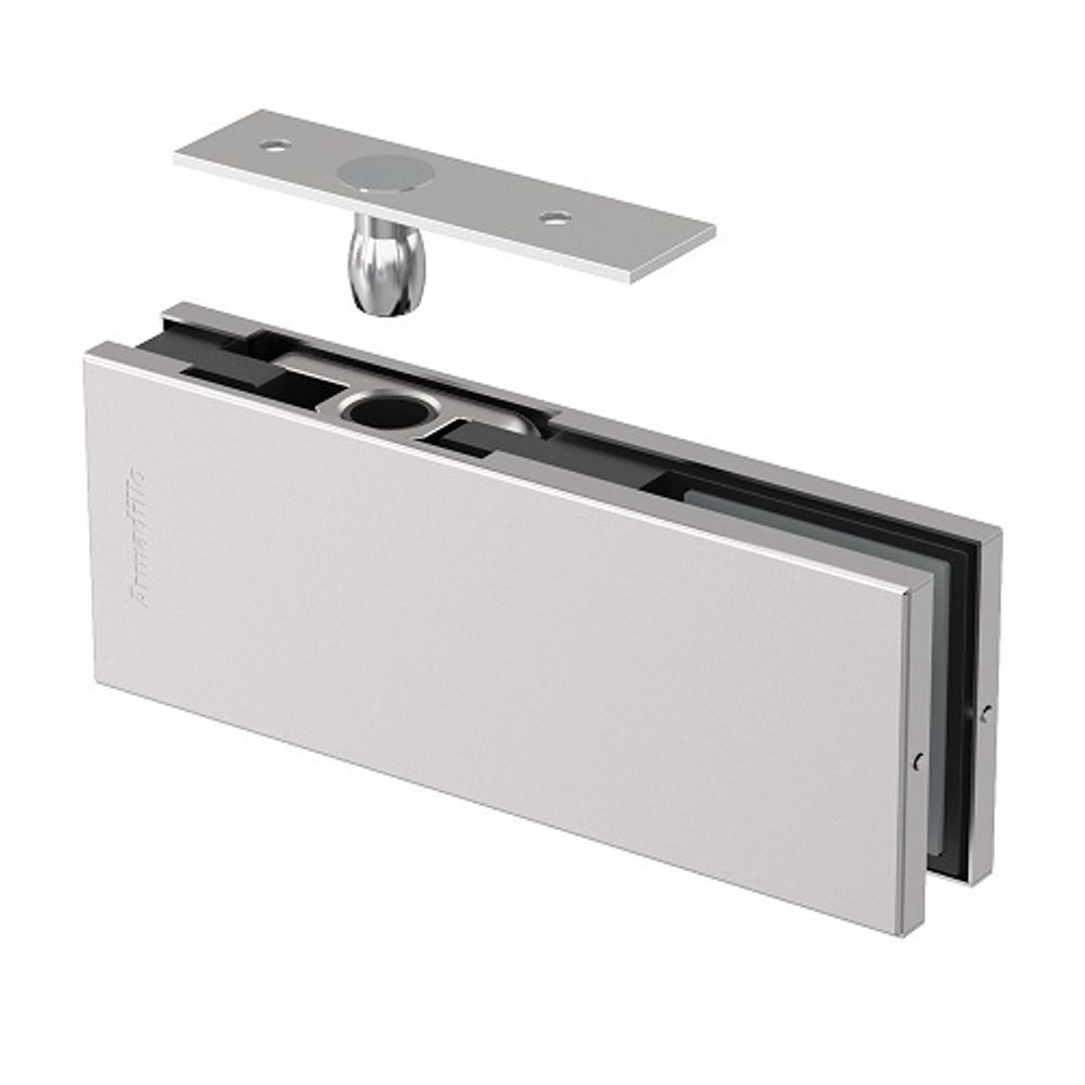 Петля верхняя с осью для стеклянной двери ARMADILLO RANGE H20 SS нерж.сталь /57903/